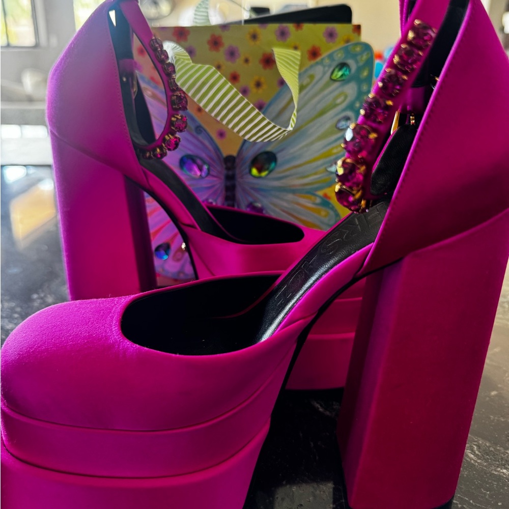 Versace platform satin - Picture 5 of 5